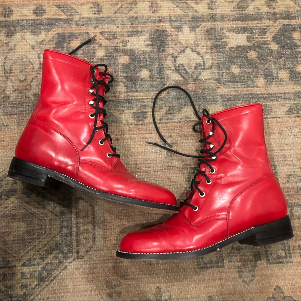 Justin Womens Lace Up Boot 8.5